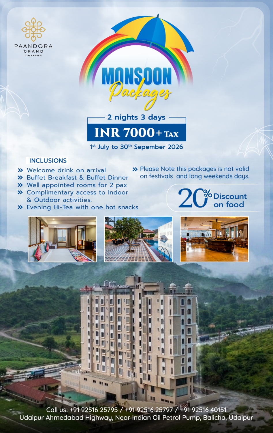Udaipur hotel with modern amenities