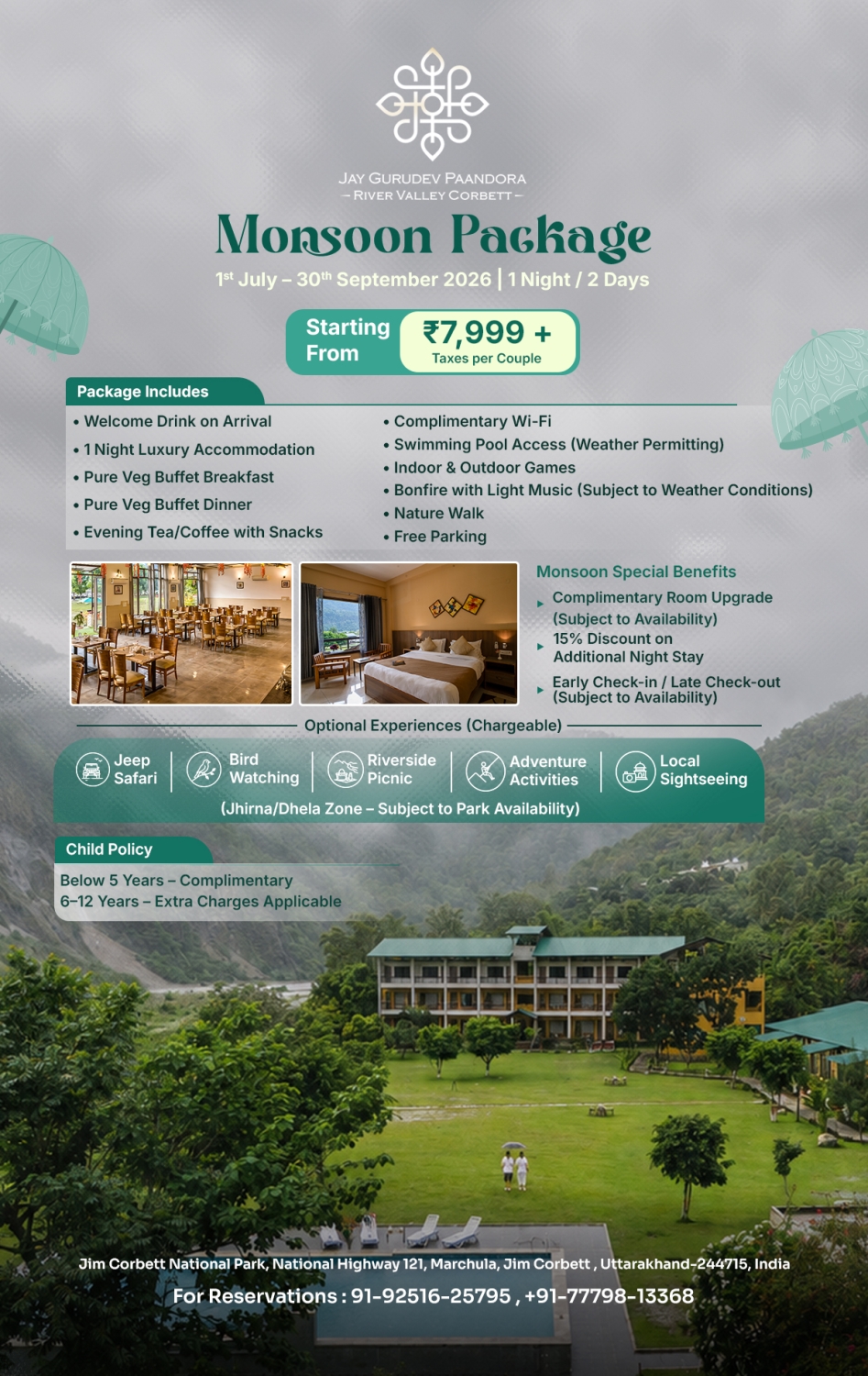 Luxury Resort in Jim Corbett